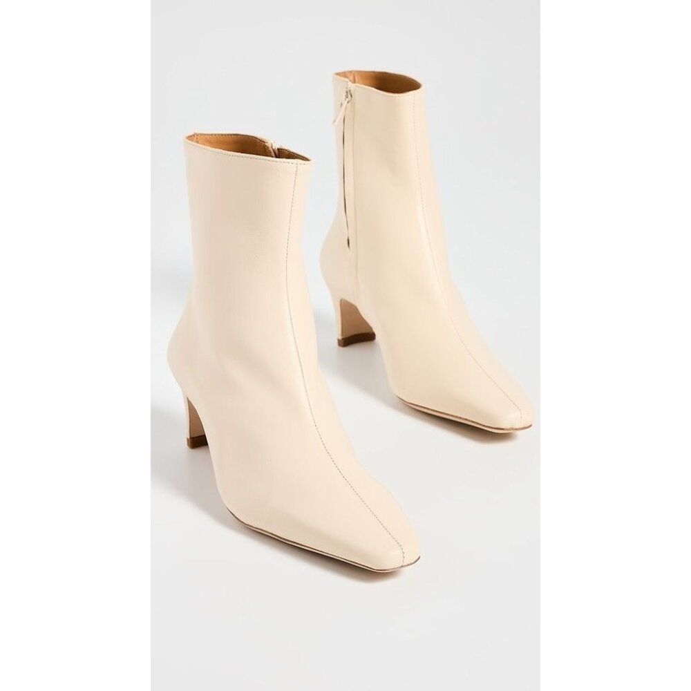 STAUD Wally Ankle Boots in Cream - Picture 2 of 11